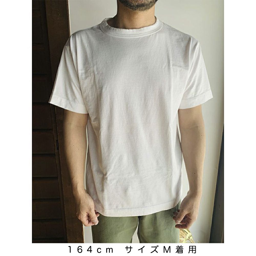 【homspun (ホームスパン) 】天竺 半袖Tシャツ ゆったりタイプ