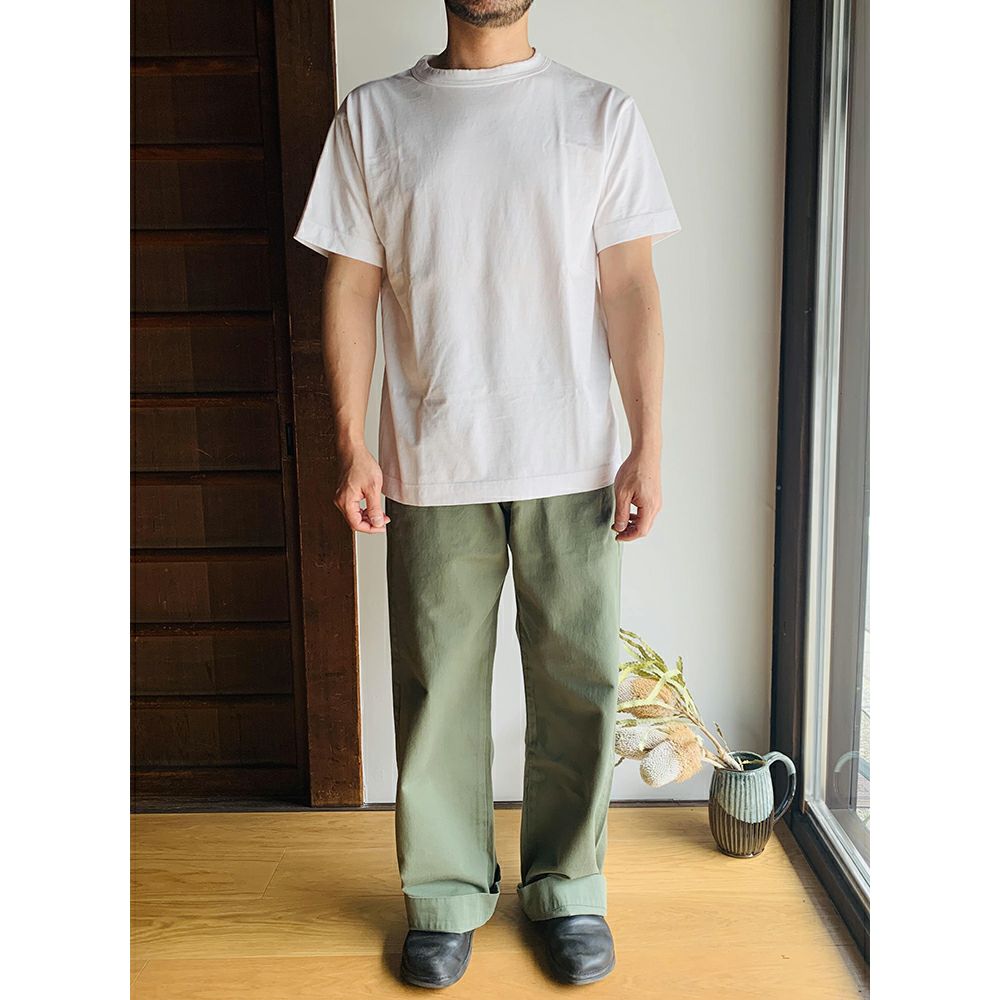 【homspun (ホームスパン) 】天竺 半袖Tシャツ ゆったりタイプ