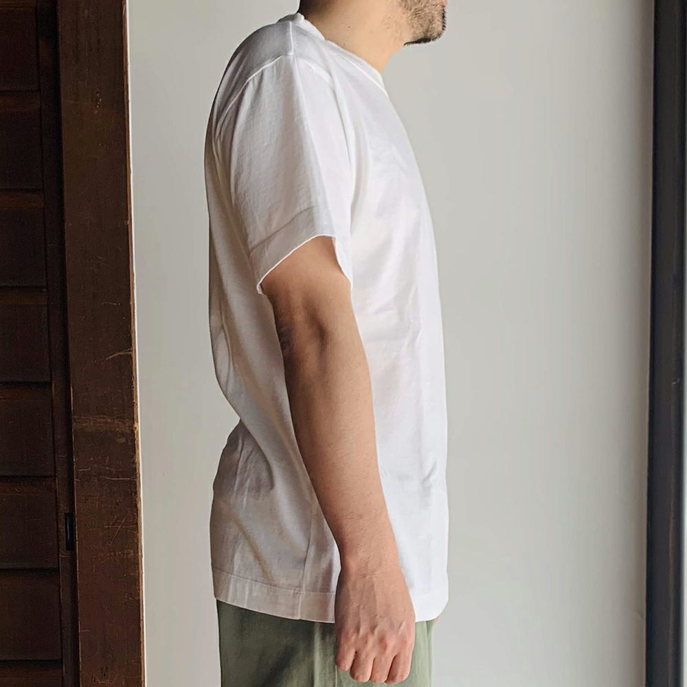 【homspun (ホームスパン) 】天竺 半袖Tシャツ ゆったりタイプ