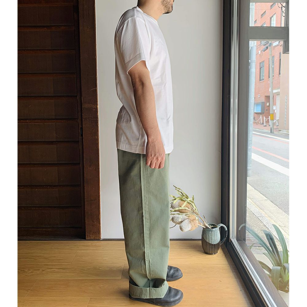 【homspun (ホームスパン) 】天竺 半袖Tシャツ ゆったりタイプ