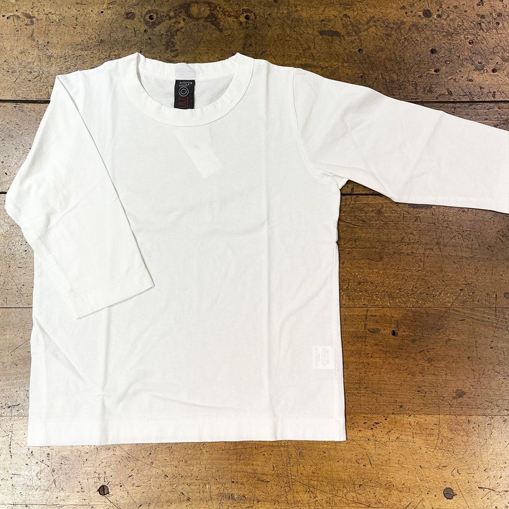 【homspun (ホームスパン) 】30/1天竺七分袖Tシャツ