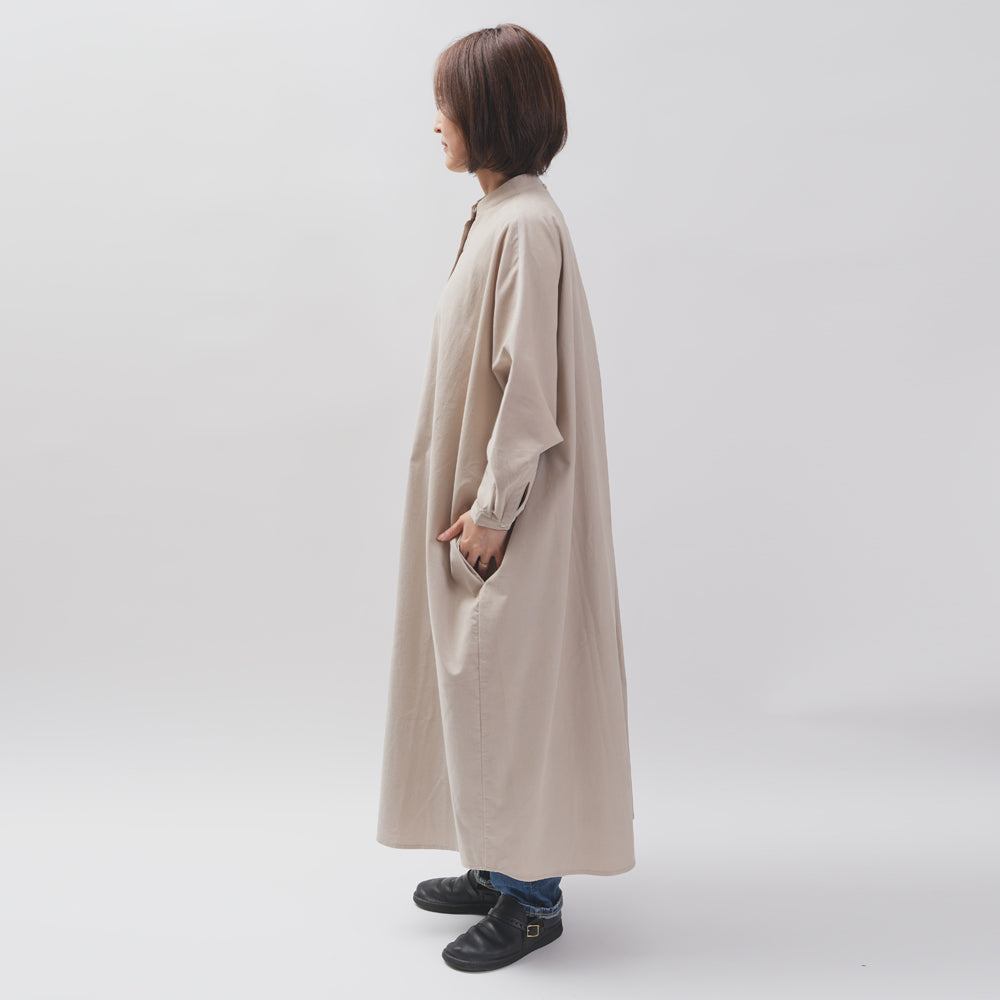 【CHECK&STRIPE(チェック&ストライプ)】ドルマンスリーブのワンピース「フレンチコーデュロイ」