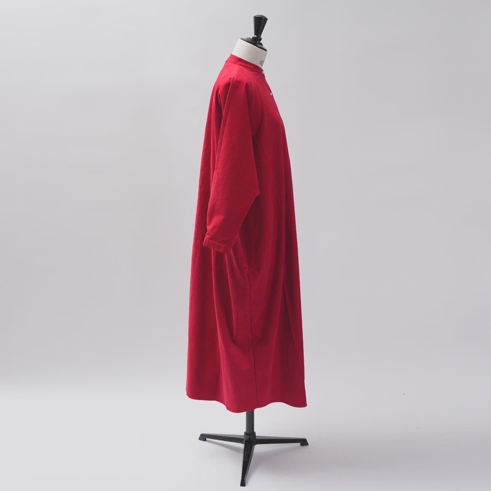 【CHECK&STRIPE(チェック&ストライプ)】ドルマンスリーブのワンピース「フレンチコーデュロイ」