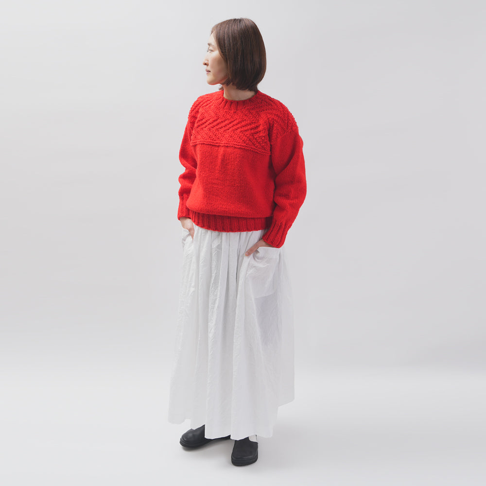 【CHECK&STRIPE(チェック&ストライプ)】ギャザースカート「sunny daysコットン」