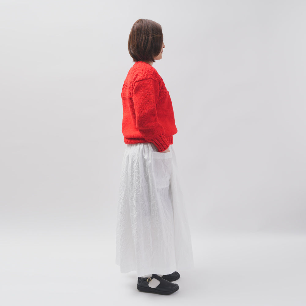 【CHECK&STRIPE(チェック&ストライプ)】ギャザースカート「sunny daysコットン」