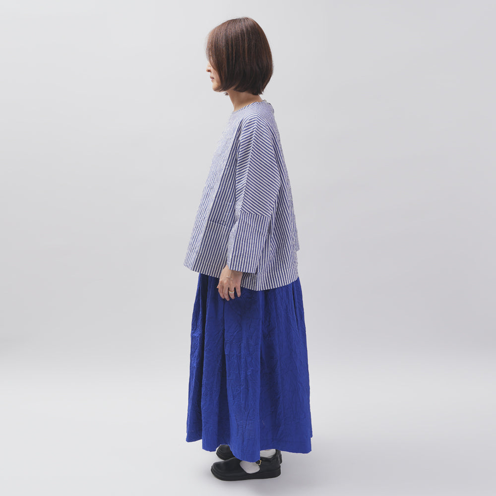 【CHECK&STRIPE(チェック&ストライプ)】ギャザースカート「sunny daysコットン」