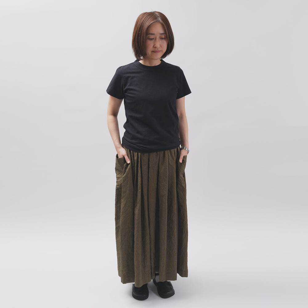 【CHECK&STRIPE(チェック&ストライプ)】ギャザースカート「sunny daysコットン」