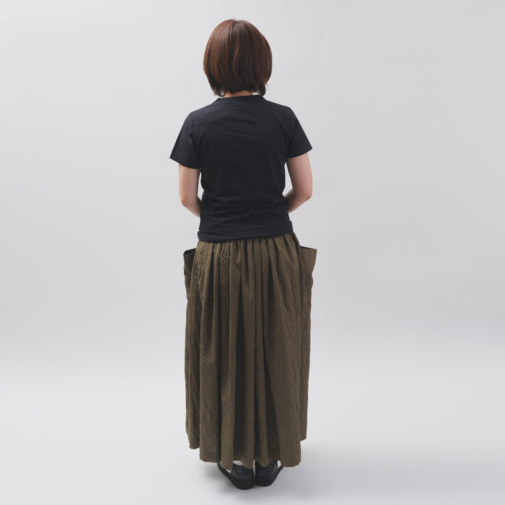 【CHECK&STRIPE(チェック&ストライプ)】ギャザースカート「sunny daysコットン」