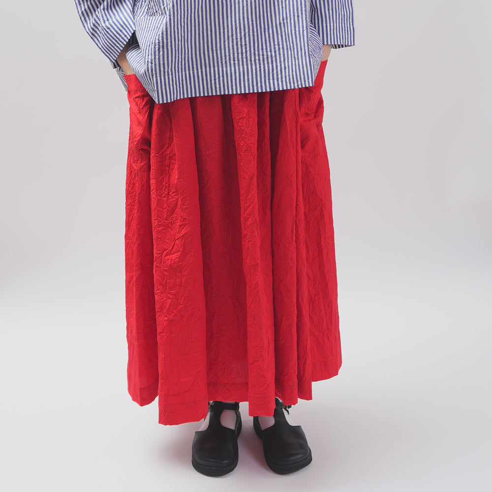 【CHECK&STRIPE(チェック&ストライプ)】ギャザースカート「sunny daysコットン」