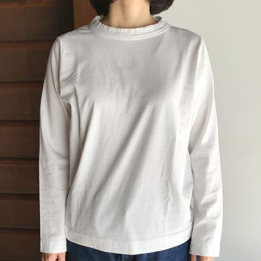【homspun (ホームスパン) 】30/1 天竺 長袖Tシャツ
