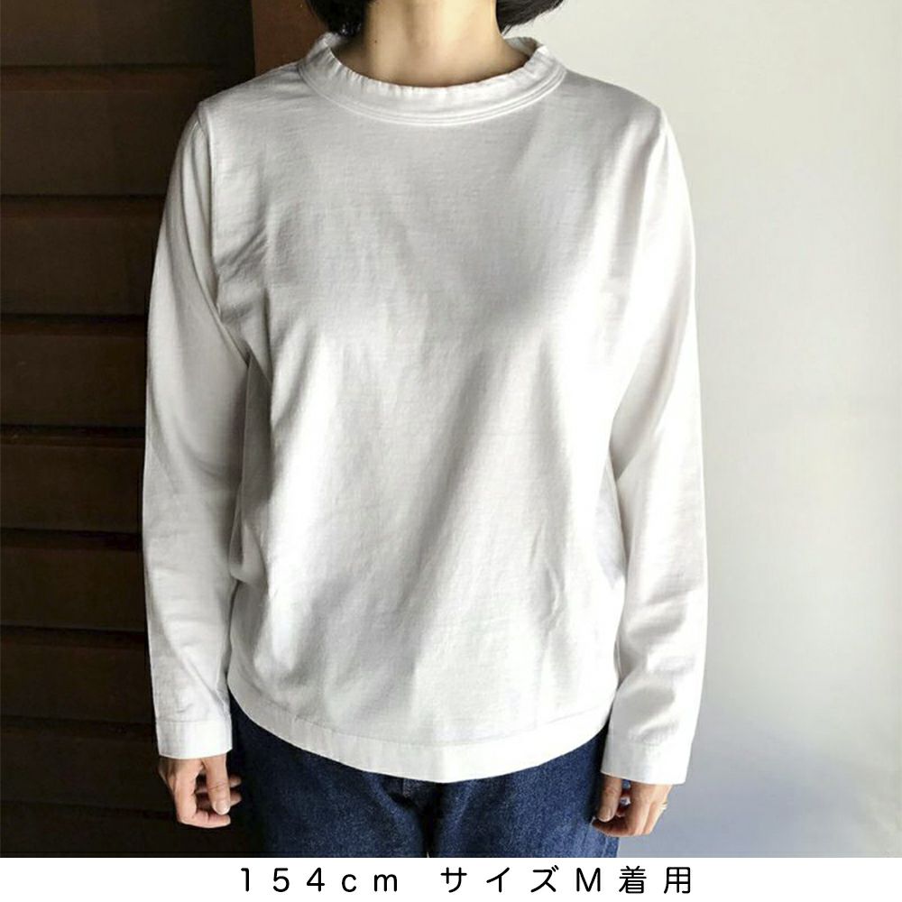 【homspun (ホームスパン) 】30/1 天竺 長袖Tシャツ