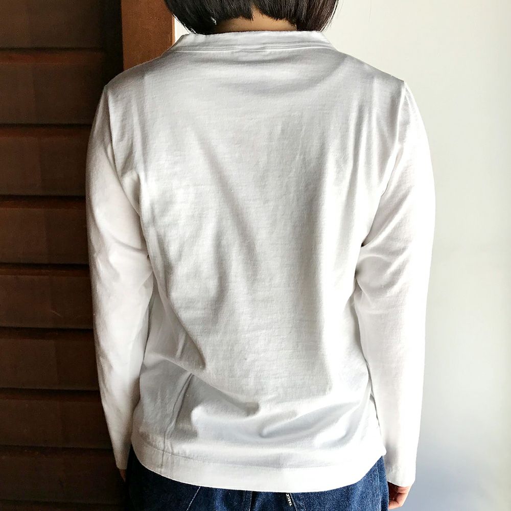 【homspun (ホームスパン) 】30/1 天竺 長袖Tシャツ