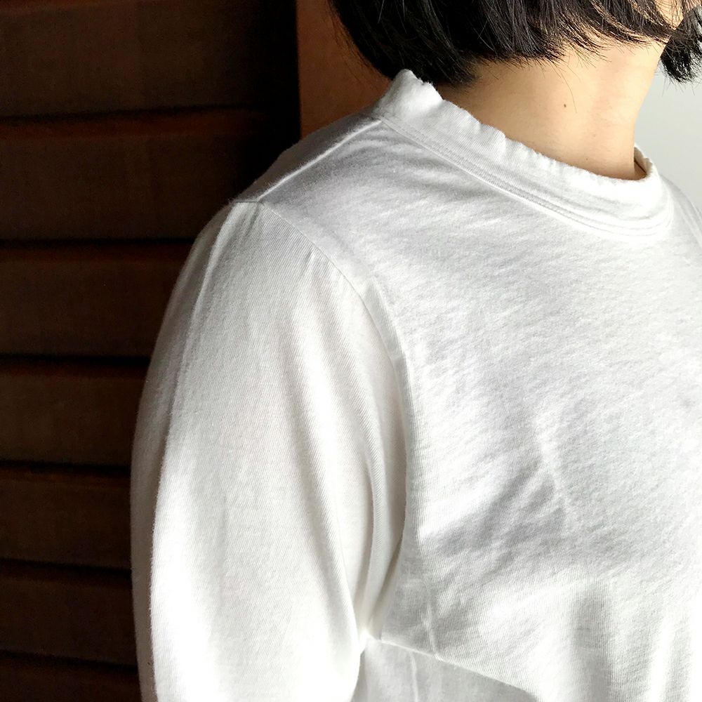 【homspun (ホームスパン) 】30/1 天竺 長袖Tシャツ