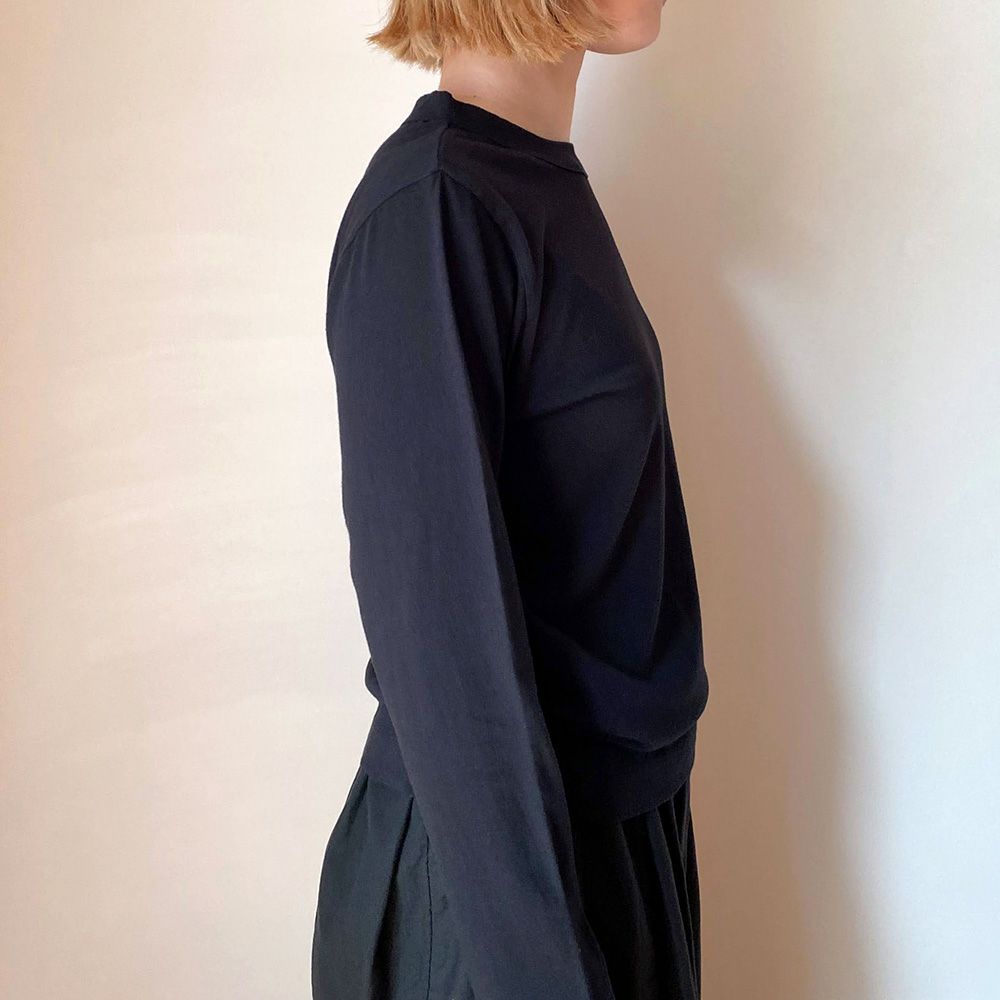 【homspun (ホームスパン) 】30/1 天竺 長袖Tシャツ