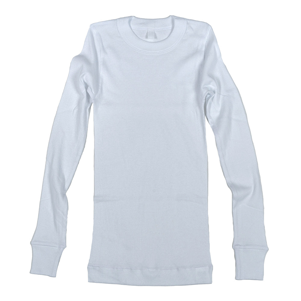 【homspun (ホームスパン) 】40/1丸胴テレコ L/S PO