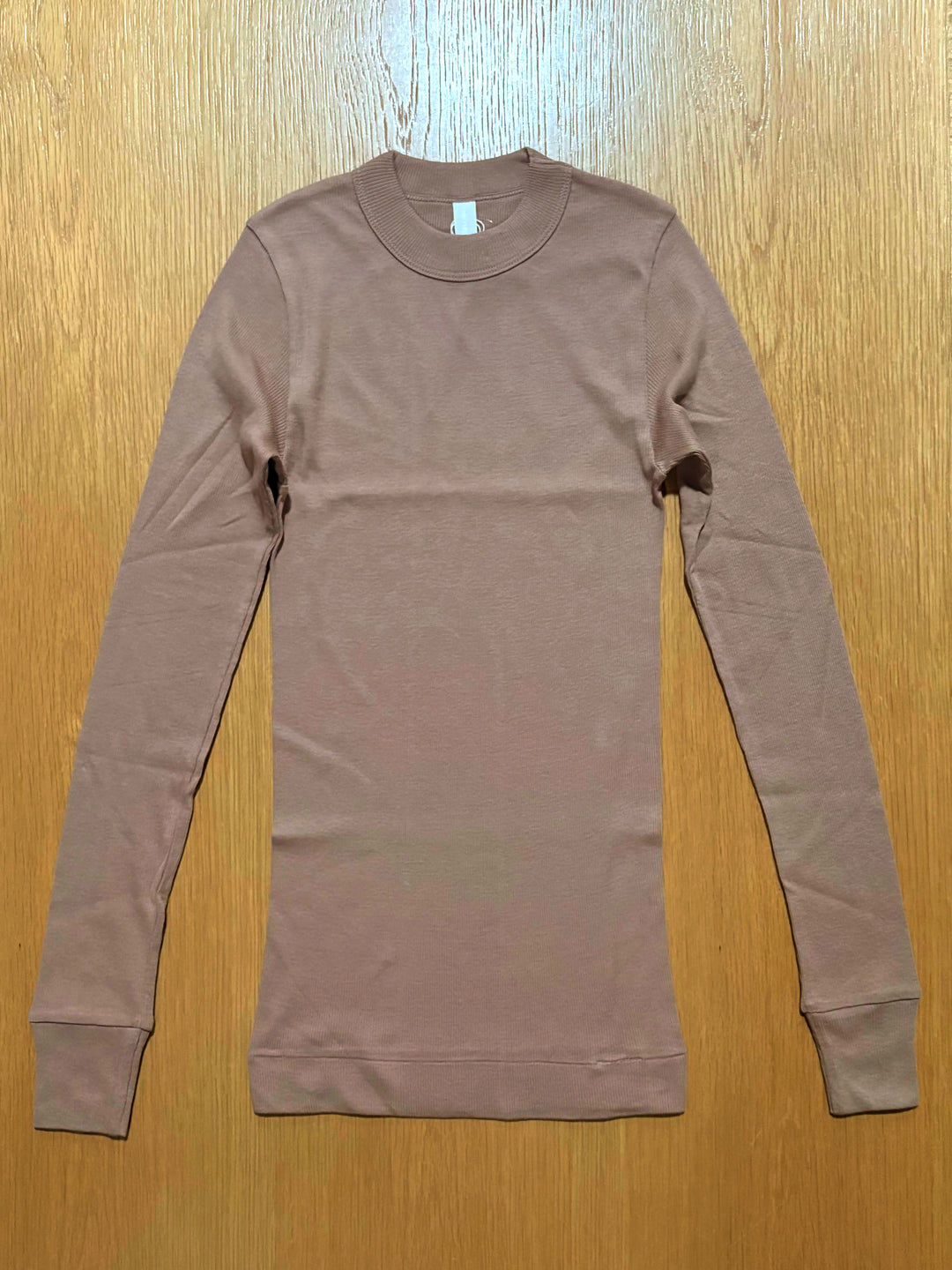 【homspun (ホームスパン) 】40/1丸胴テレコ L/S PO