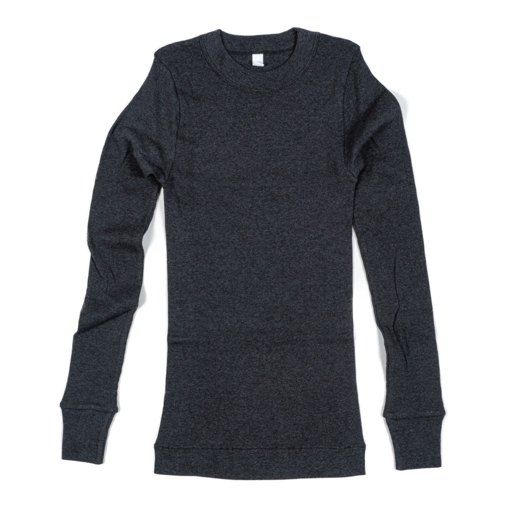 【homspun (ホームスパン) 】40/1丸胴テレコ L/S PO