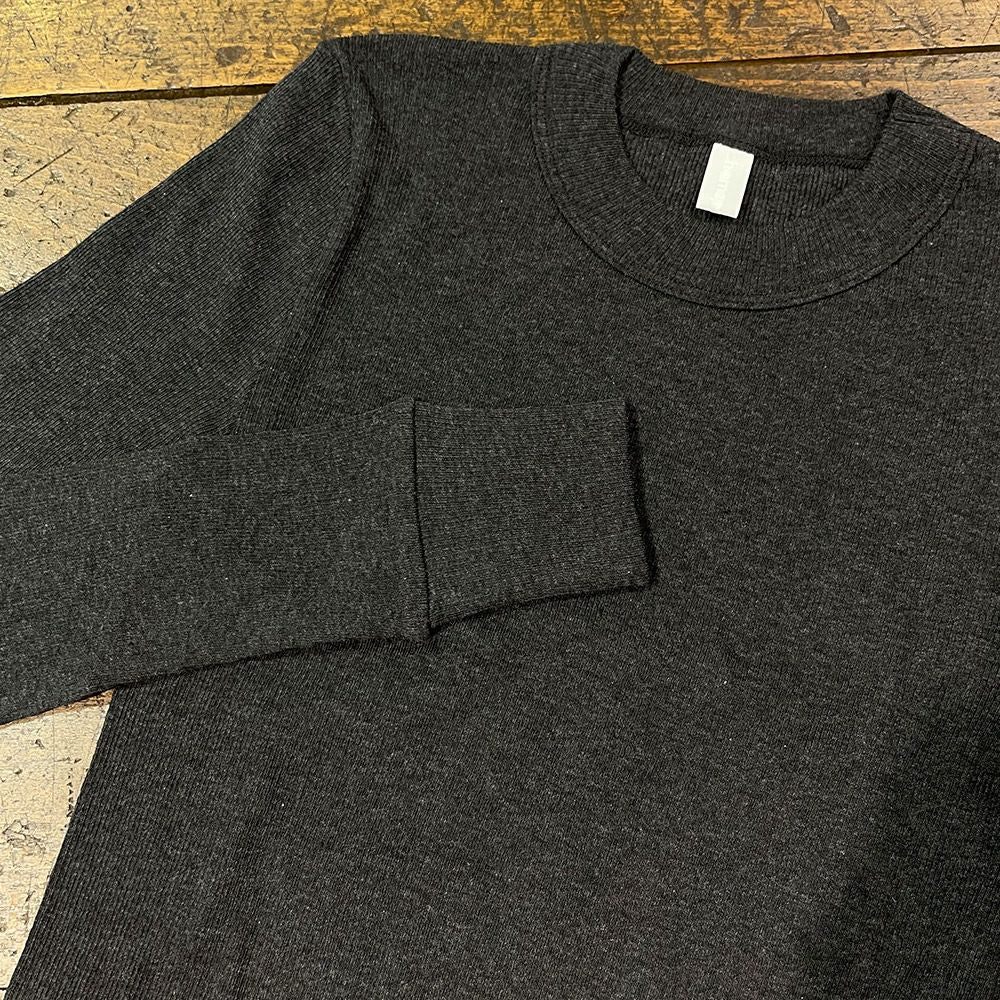 【homspun (ホームスパン) 】40/1丸胴テレコ L/S PO
