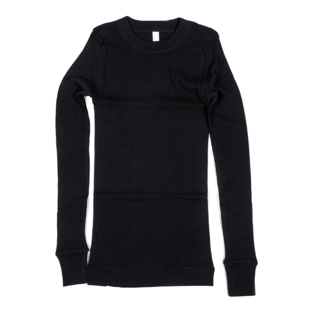 【homspun (ホームスパン) 】40/1丸胴テレコ L/S PO