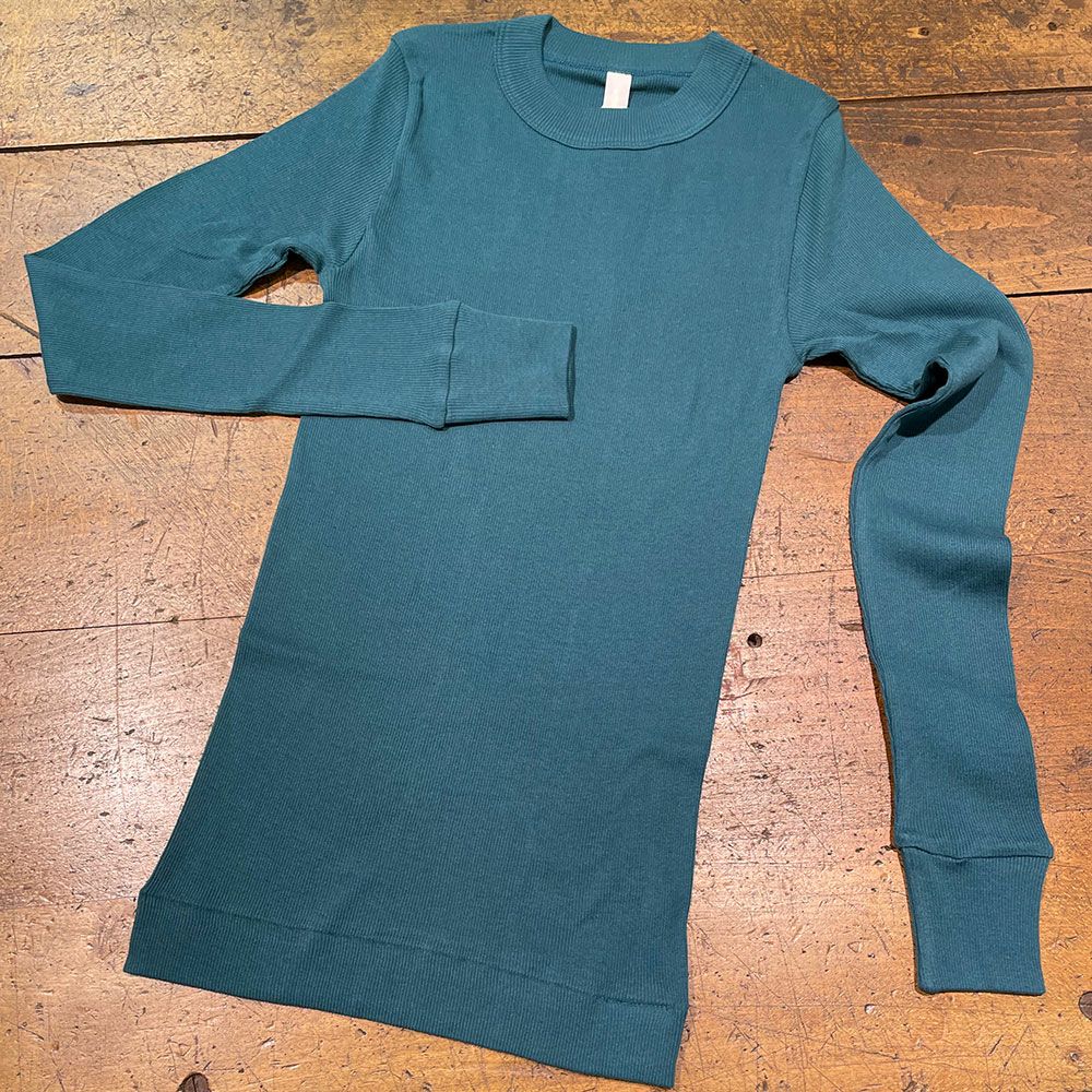 【homspun (ホームスパン) 】40/1丸胴テレコ L/S PO