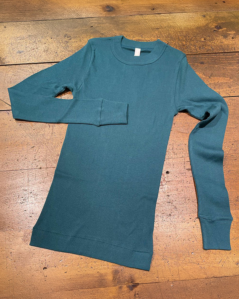 【homspun (ホームスパン) 】40/1丸胴テレコ L/S PO