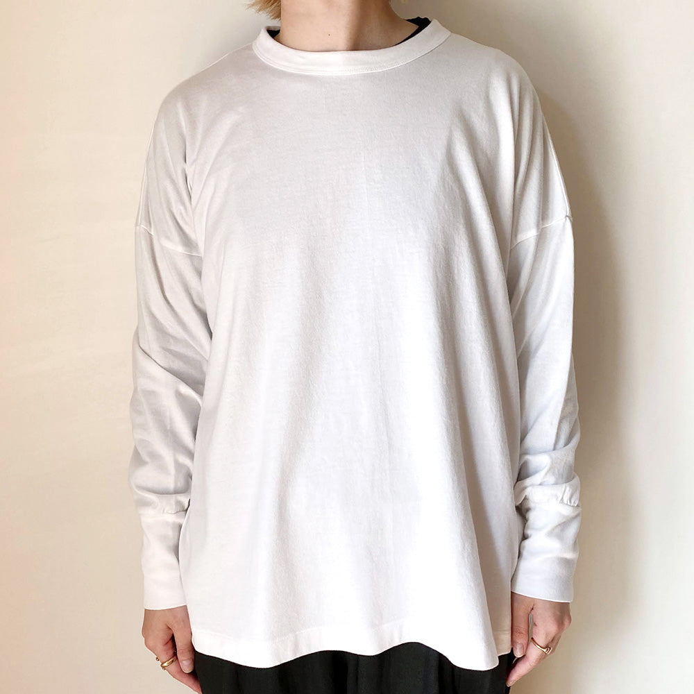 【homspun (ホームスパン) 】40/2 天竺 長袖PO