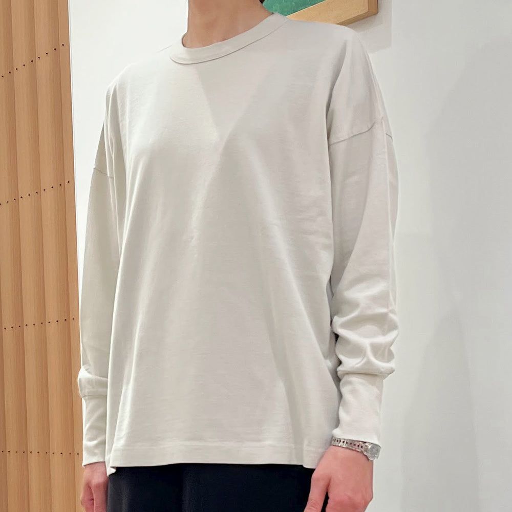【homspun (ホームスパン) 】40/2 天竺 長袖PO