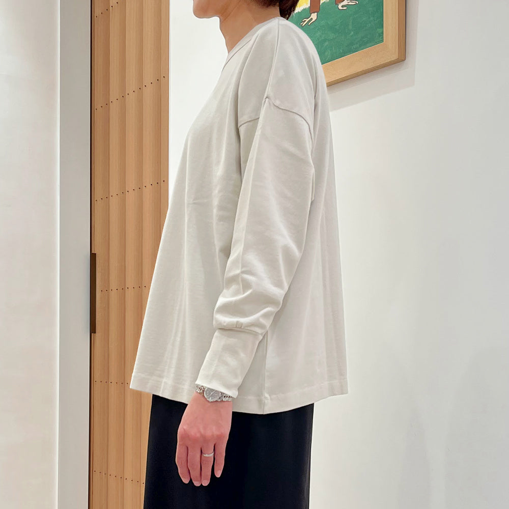 【homspun (ホームスパン) 】40/2 天竺 長袖PO