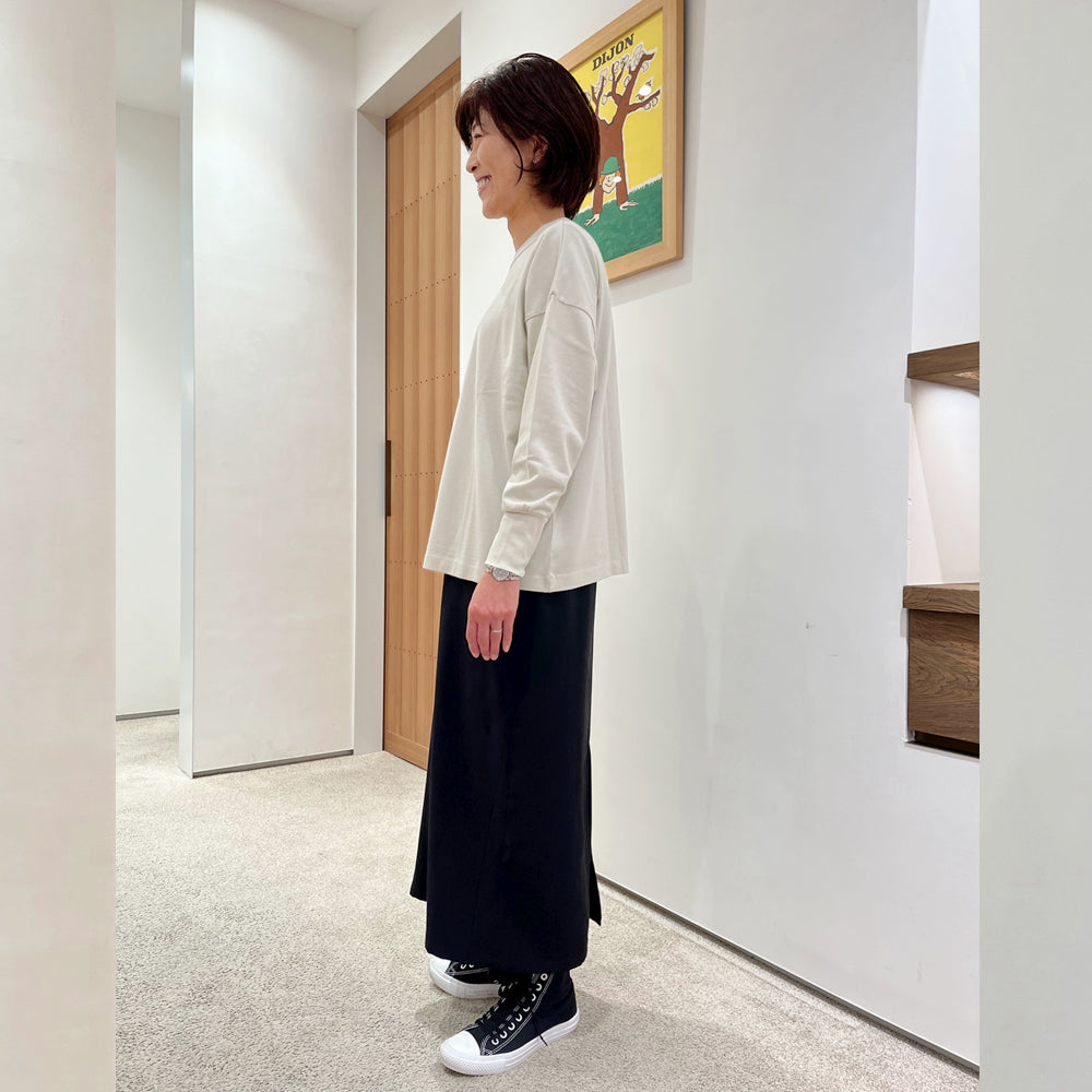 【homspun (ホームスパン) 】40/2 天竺 長袖PO