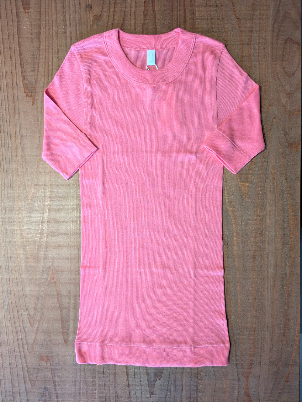 【homspun (ホームスパン) 】40/1丸胴テレコ半袖PO