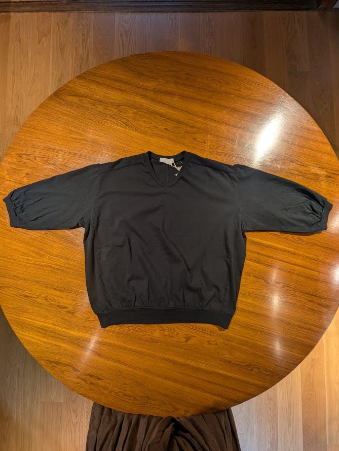 【homspun (ホームスパン) 】30/1天竺六分袖プルオーバー