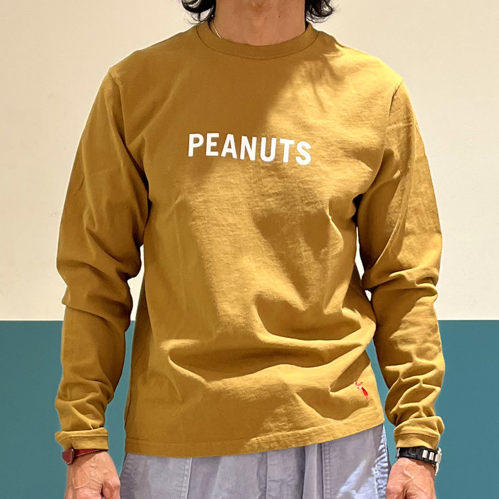 【SUNSHINE + CLOUD(サンシャイン+クラウド)】ロングスリーブTシャツ/PEANUT-BUTTER