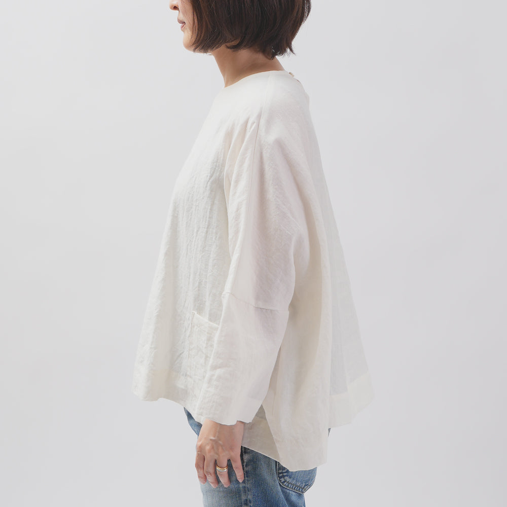 [Vérifiez et bande (vérifiez et rayé)] D -line Pullover "Linpemy Bella"