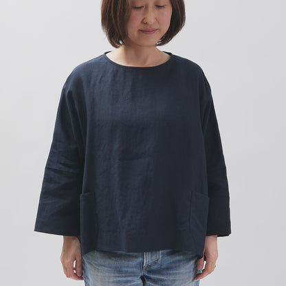 [Vérifiez et bande (vérifiez et rayé)] D -line Pullover "Linpemy Bella"