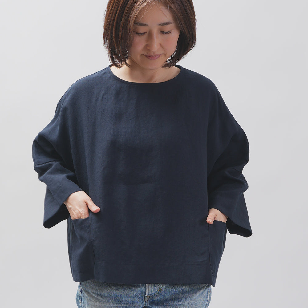 [Vérifiez et bande (vérifiez et rayé)] D -line Pullover "Linpemy Bella"
