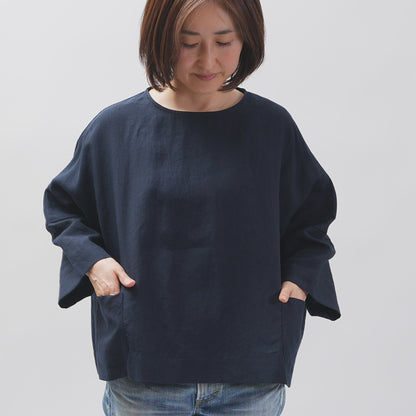 [Vérifiez et bande (vérifiez et rayé)] D -line Pullover "Linpemy Bella"