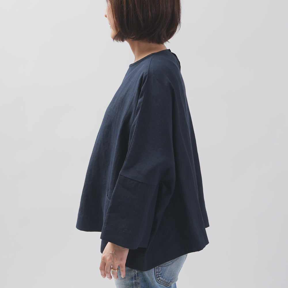 [Vérifiez et bande (vérifiez et rayé)] D -line Pullover "Linpemy Bella"