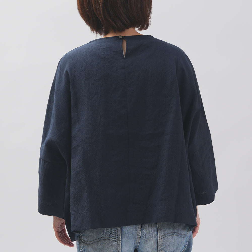 [Vérifiez et bande (vérifiez et rayé)] D -line Pullover "Linpemy Bella"