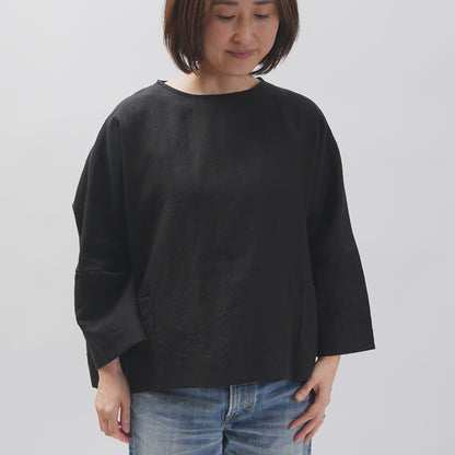 [Vérifiez et bande (vérifiez et rayé)] D -line Pullover "Linpemy Bella"