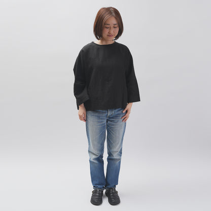 [Vérifiez et bande (vérifiez et rayé)] D -line Pullover "Linpemy Bella"