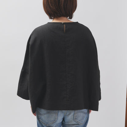 [Vérifiez et bande (vérifiez et rayé)] D -line Pullover "Linpemy Bella"
