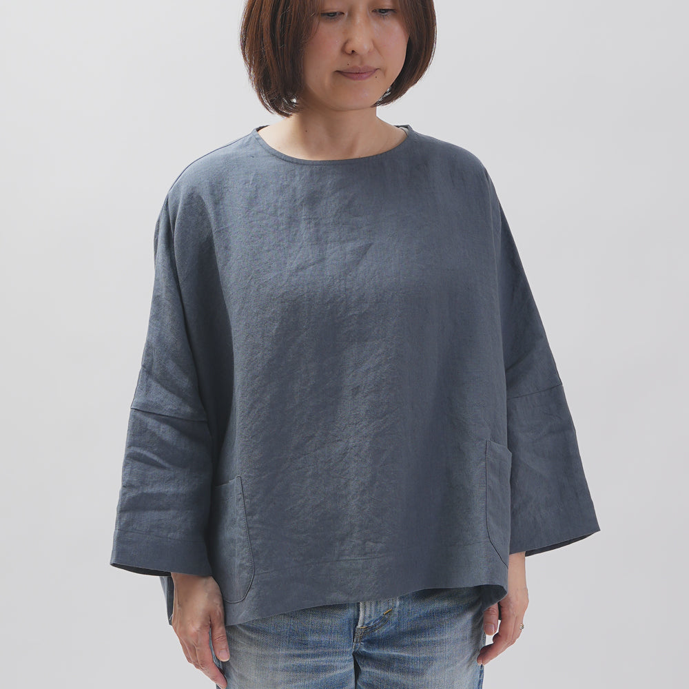 [Vérifiez et bande (vérifiez et rayé)] D -line Pullover "Linpemy Bella"