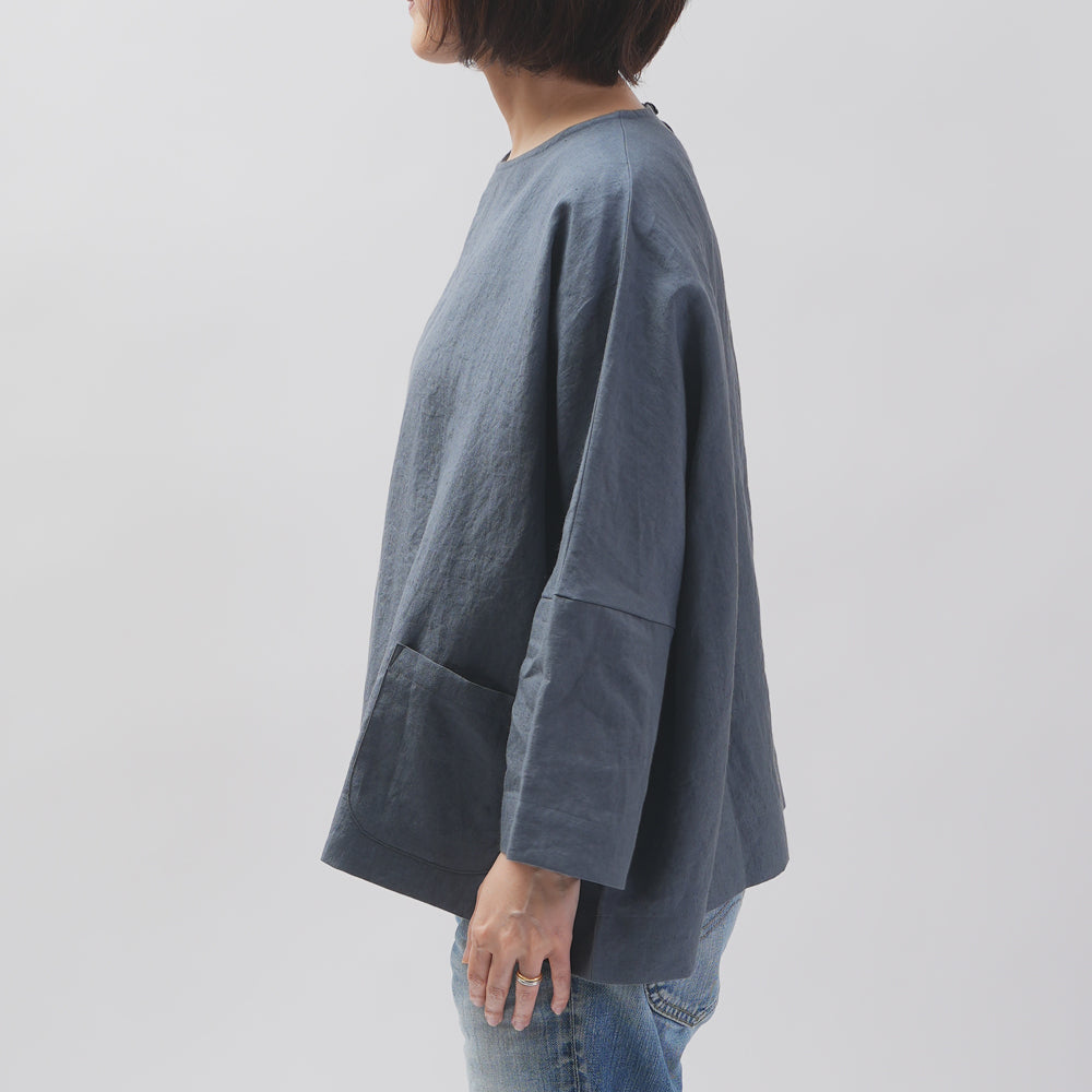 [Vérifiez et bande (vérifiez et rayé)] D -line Pullover "Linpemy Bella"