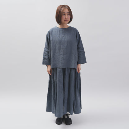 [Vérifiez et bande (vérifiez et rayé)] D -line Pullover "Linpemy Bella"