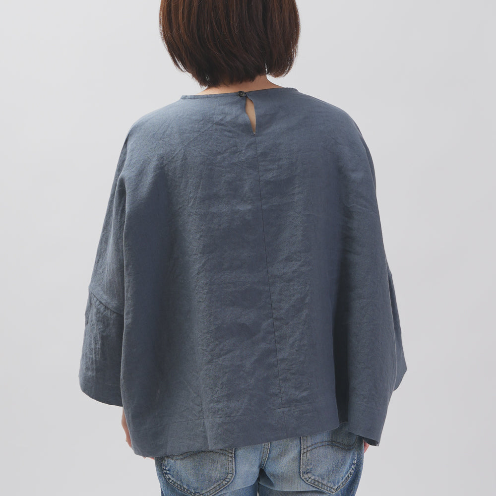 [Vérifiez et bande (vérifiez et rayé)] D -line Pullover "Linpemy Bella"