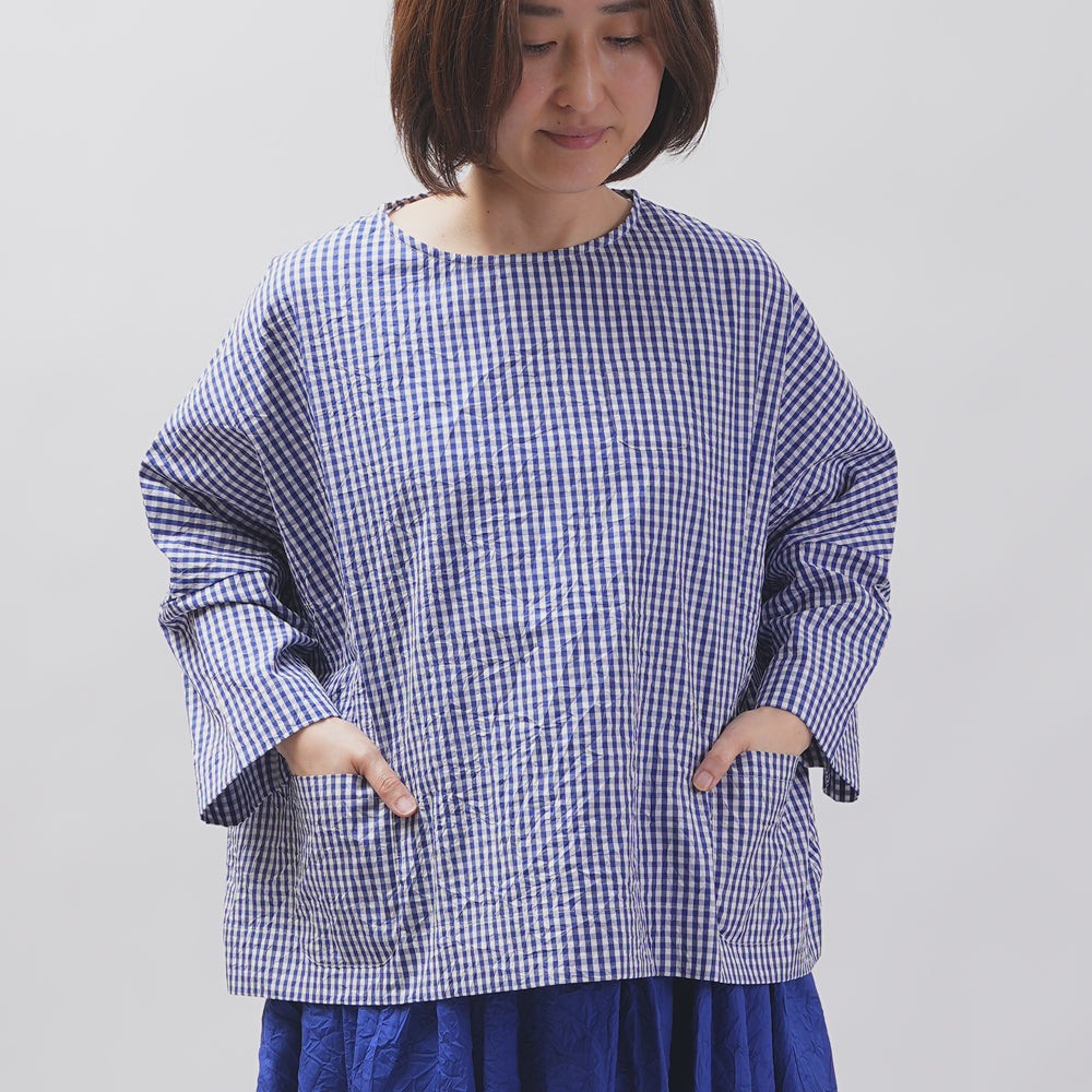 [Vérifiez et bande (vérifiez et bande)] D -Liline Pullover "Sunny Days Stripe / Sunny Days Check"