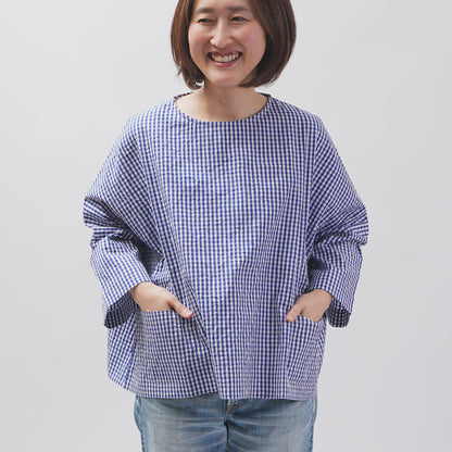 [Vérifiez et bande (vérifiez et bande)] D -Liline Pullover "Sunny Days Stripe / Sunny Days Check"