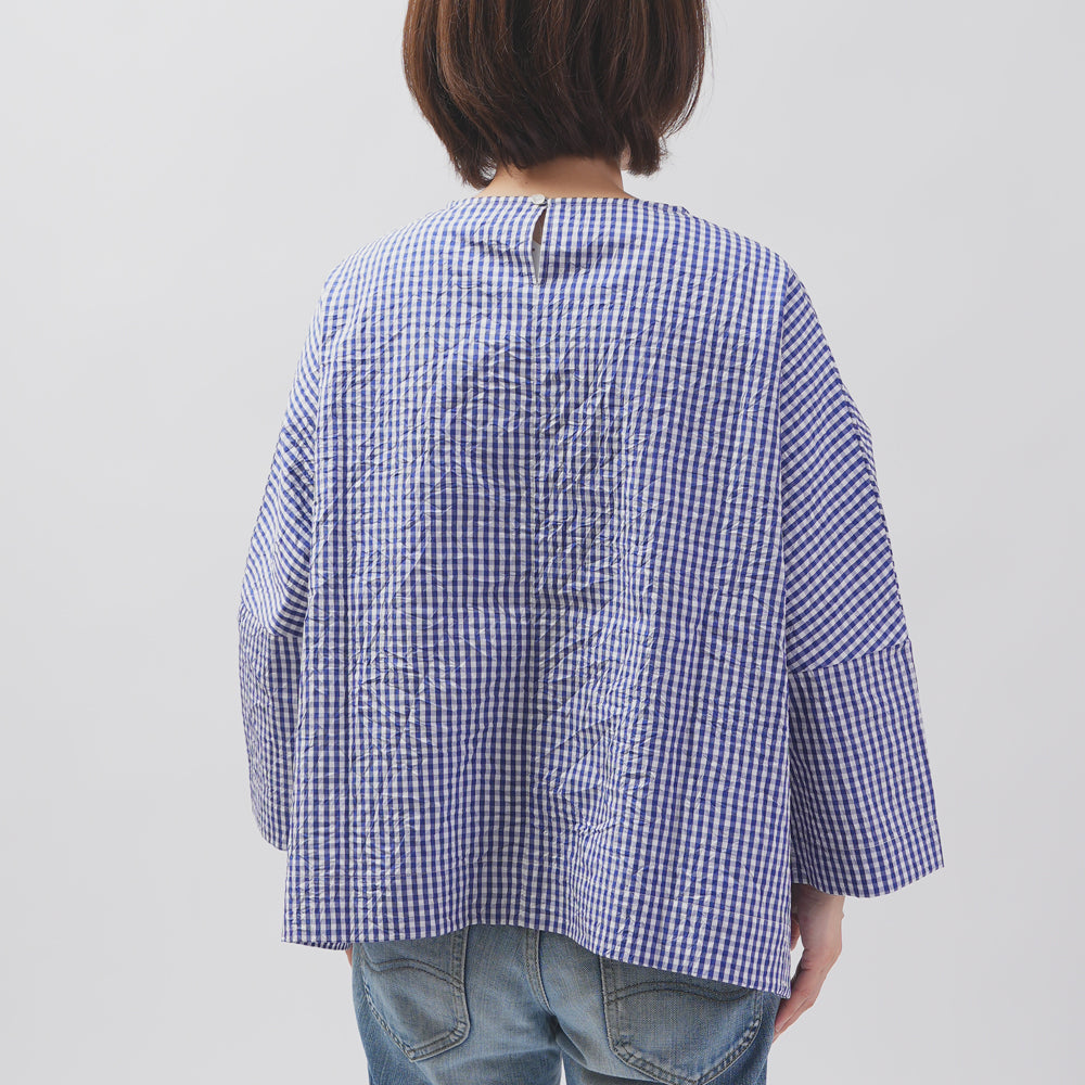 [Vérifiez et bande (vérifiez et bande)] D -Liline Pullover "Sunny Days Stripe / Sunny Days Check"