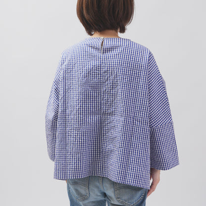 [Vérifiez et bande (vérifiez et bande)] D -Liline Pullover "Sunny Days Stripe / Sunny Days Check"