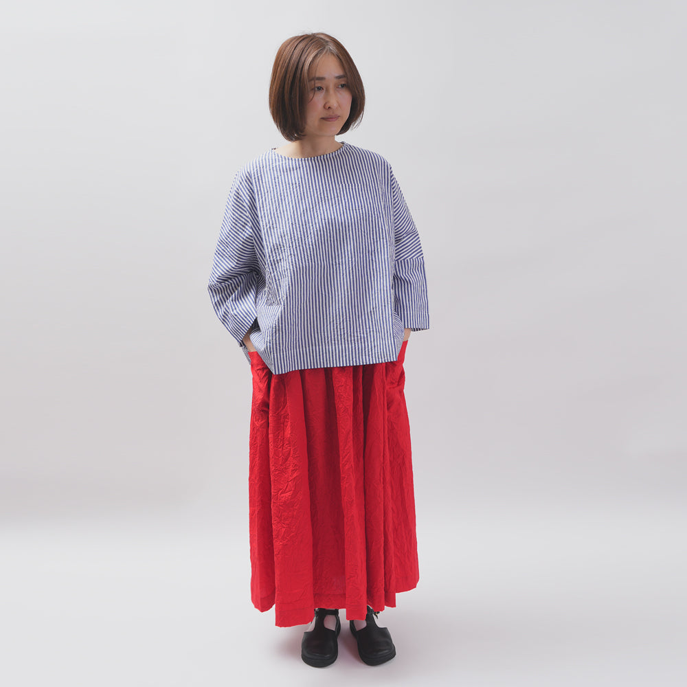 [Vérifiez et bande (vérifiez et bande)] D -Liline Pullover "Sunny Days Stripe / Sunny Days Check"